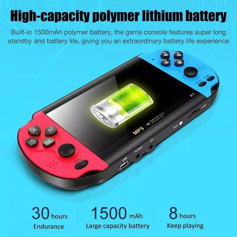 Gameboy Konsol Game Psp X7 X12Screen Besar 8G Mp5 Musik
