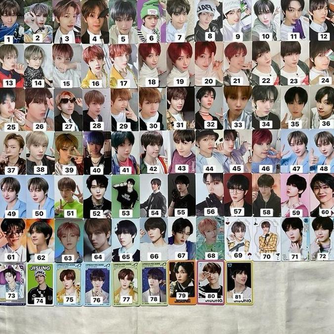 Photocard Official JISUNG NCT Dream moonlight scape zone yzy beatbox istj ld torrect candy penabur