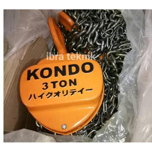 Chain Block Takel Katrol Kerekan Kondo 3Ton 5Meter