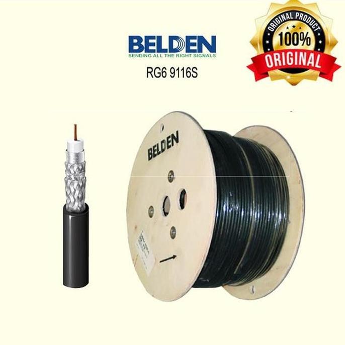 Belden 9116S Kabel Cable Coxial RG6 / Kabel TV Parabola / Kabel CCTV Kamera Indoor / Outdoor T