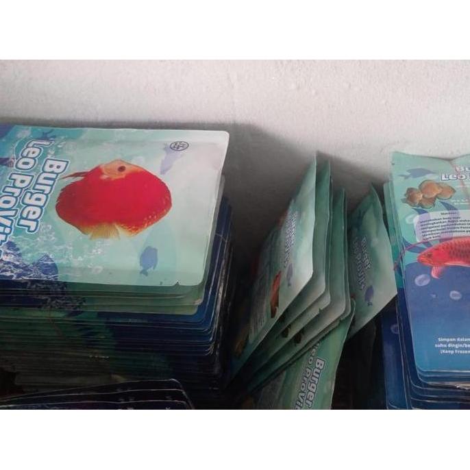 Fishup- Burger Leo Discus Provit+ Makanan Ikan Discuss Beku | Burger Ikan 100G