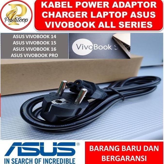 KABEL POWER ADAPTOR LAPTOP ASUS VIVOBOOK 14 15 16 ORI 3 LUBANG PREMIUM