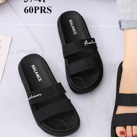 Scarpe- Sandal Selop Nita Karet Import Balance Motif Ban 2 / 840-1B