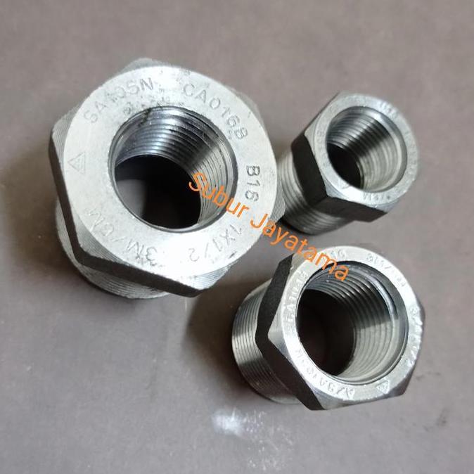 Vring / Bushing / Vlok Ring Besi A105 3000 Psi NPT 1 x 1/4 " inchi