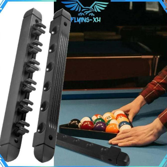 TEMPAT STIK BILLIARD DINDING 6SLOT CUE HOLDER BILLIARD  DUDUKAN STIK BILLIARD MULTIFUNGSI RESTOCK