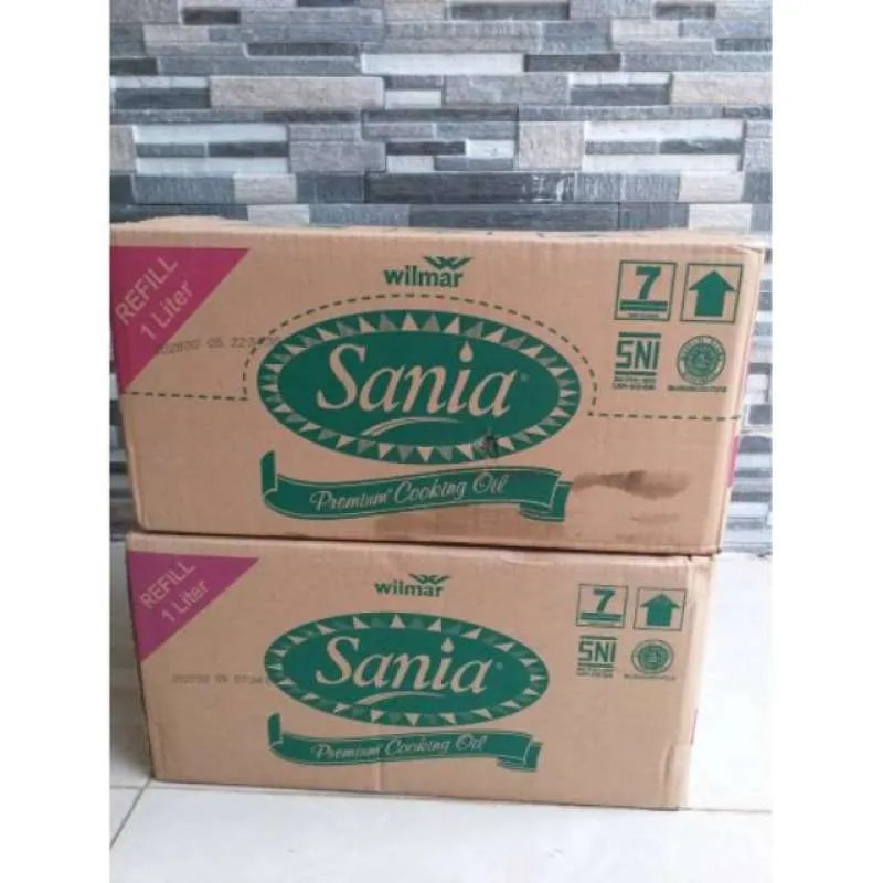 Minyak Goreng Sania 1 Liter - 1 DUS ISI 12 Pouch Refill