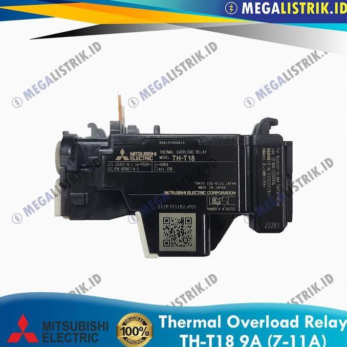 loopealove- Mitsubishi TH-T18 9A ( 7-11A ) / Thermal Overload Relay THT18 9 Ampere Diskon