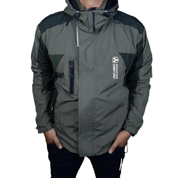 BELI Agastar Jaket Outdoor Waterproof Unisex Casual Cocok untuk Berbagai Musim Gunung Kain Taslan & 
