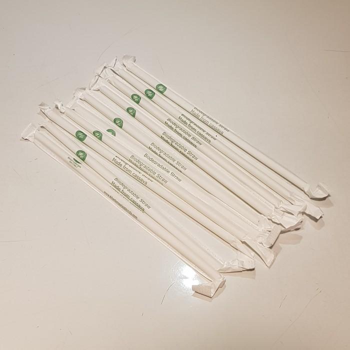 Cassava Straw/Bio Straw/Sedotan Ramah Lingkungan 100 pcs