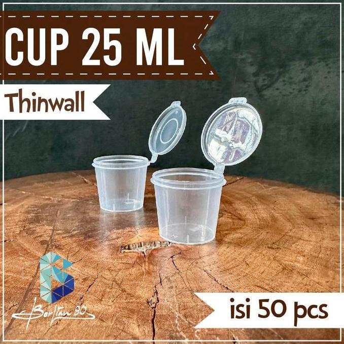 Bebasaja- Cup Thinwall 25 Ml / Cup Sambal 25Ml / Cup Saus 25 Ml / Cup Saos 25Ml