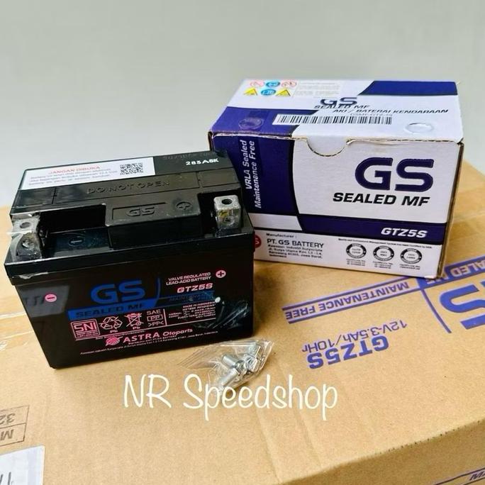 Aki Motor Gs Astra Gtz5S Accu Kering Honda Beat Fi Beat Karbu Beat Pop Beat Street Vario 110 Scoopy 