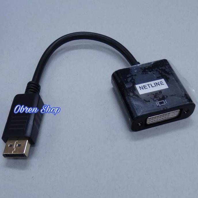 NETLINE DISPLAY PORT TO DVI FEMALE / DP TO DVI / DISPLAYPORT TO DVI HARGA SPESIAL