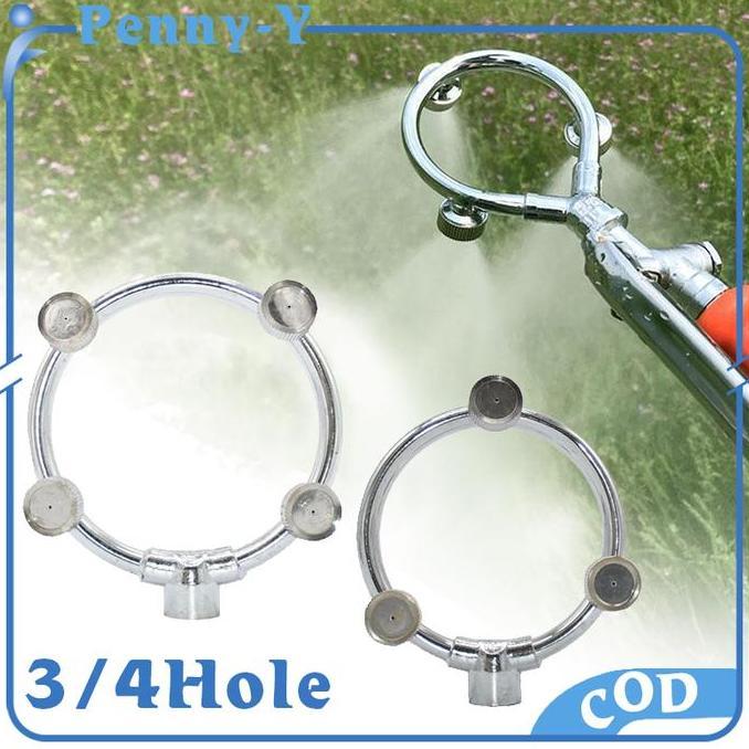 Dreamlict- Nosel Sprayer Kabut 4 Kepala Nozzle Sprayer Nozle Sprayer Untuk Taman