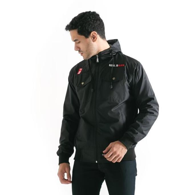 STYLE FASHION Jaket Semi Parka Parasut Taslan Panjang Pria STYLE FASHION