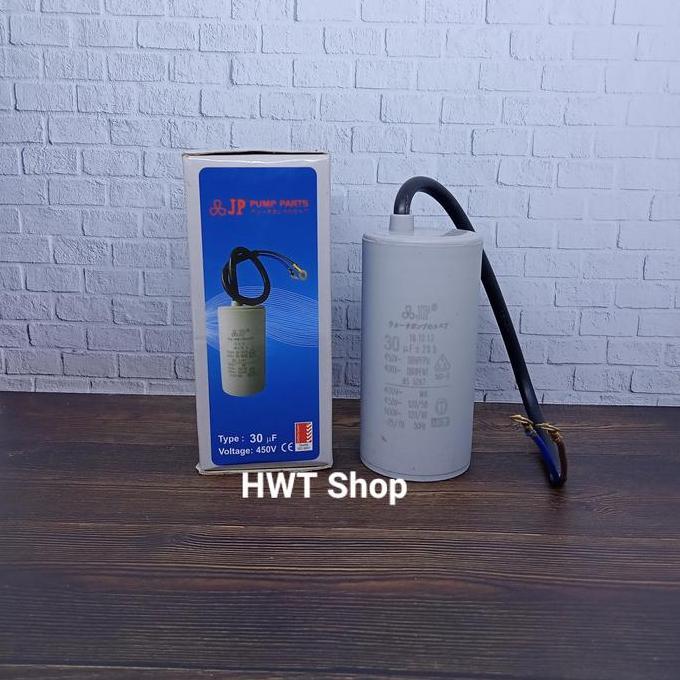 KAPASITOR 30 UF 450V JP ~ CAPACITOR 30 UF 450V ~ KAPASITOR POMPA AIR ASLI