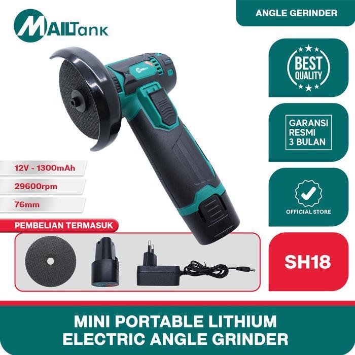 MAILTANK SH18 GERINDA CORDLESS 12V 3 INCH MINI ANGEL GRINDER