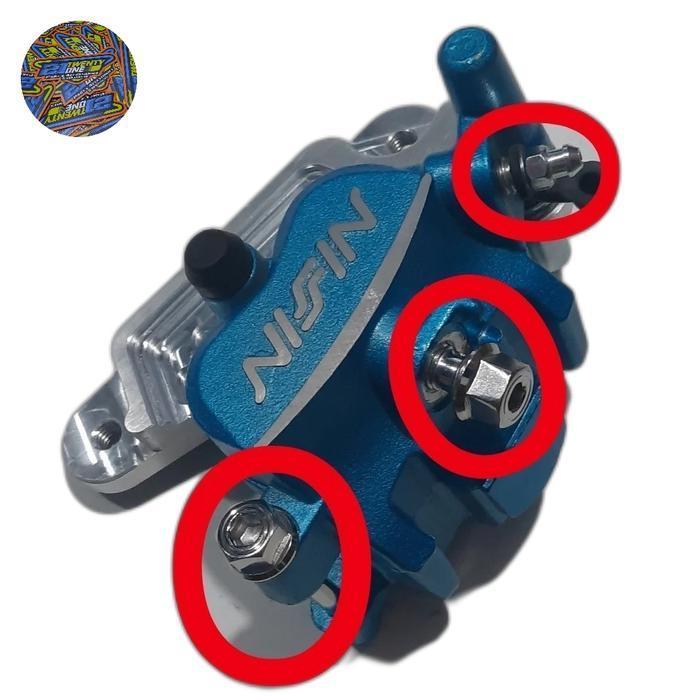 paketan baut stainless kaliper nissin samurai