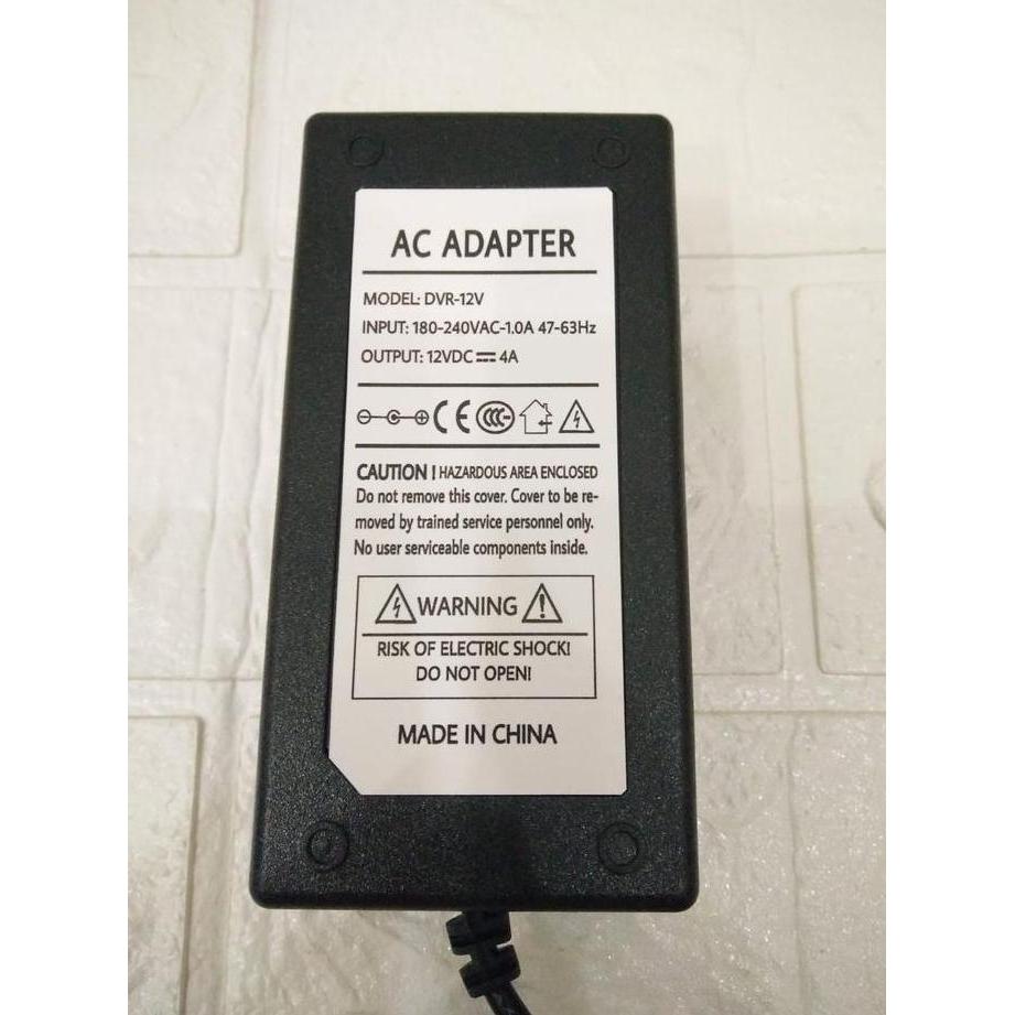 AC ADAPTER 12VDC 4A Model DVR-12V