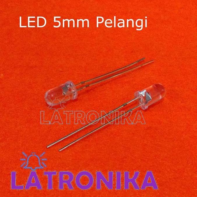 monicstar.id- Grosir 1 Pack 1000 Pcs Led 5mm Pelangi 1 Pak 2 kaki Warna Warni RGB Diskon