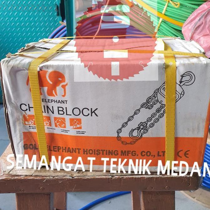 CHAIN BLOCK TAKEL KATROL HOIST 1TON 1 TON 3 METER 3 M ELEPHANT GAJAH