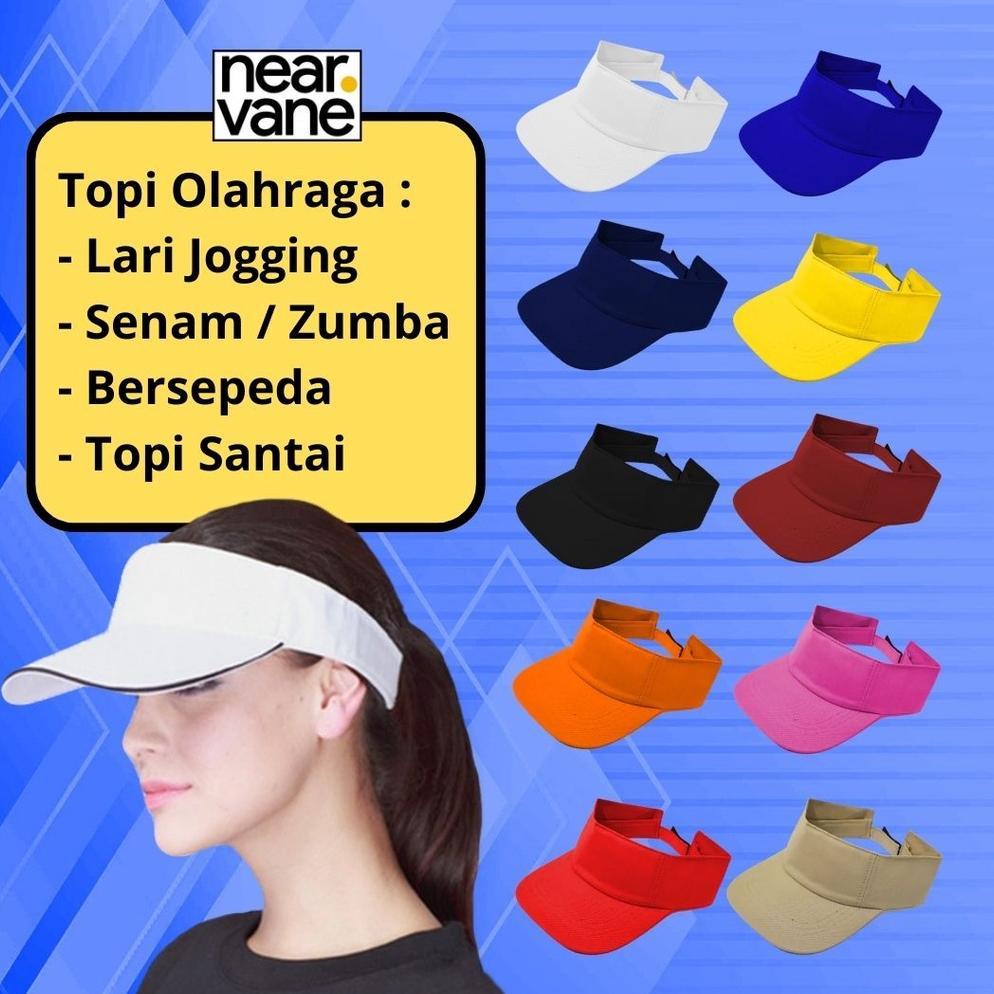 PROMO TERBARU Topi Golf Zumba Sepeda Olah Raga Senam Pantai Olahraga Korea Summer Tenis Bolong Tenni