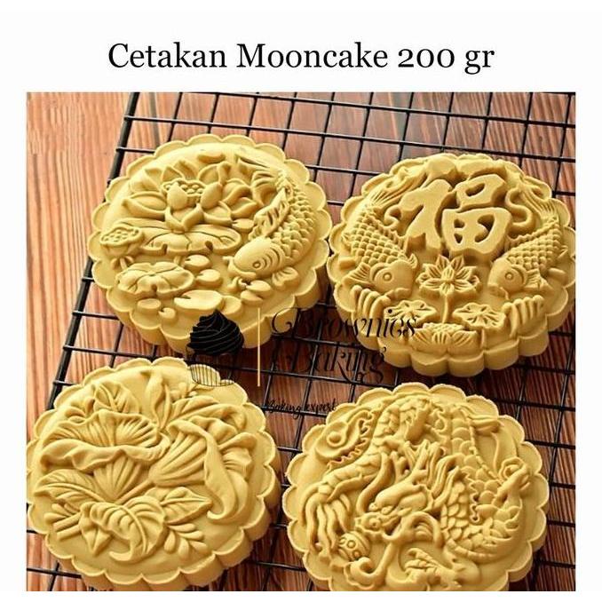 Cetakan Mooncake / Cetakan Kue Bulan / Mooncake Mold 200 gr