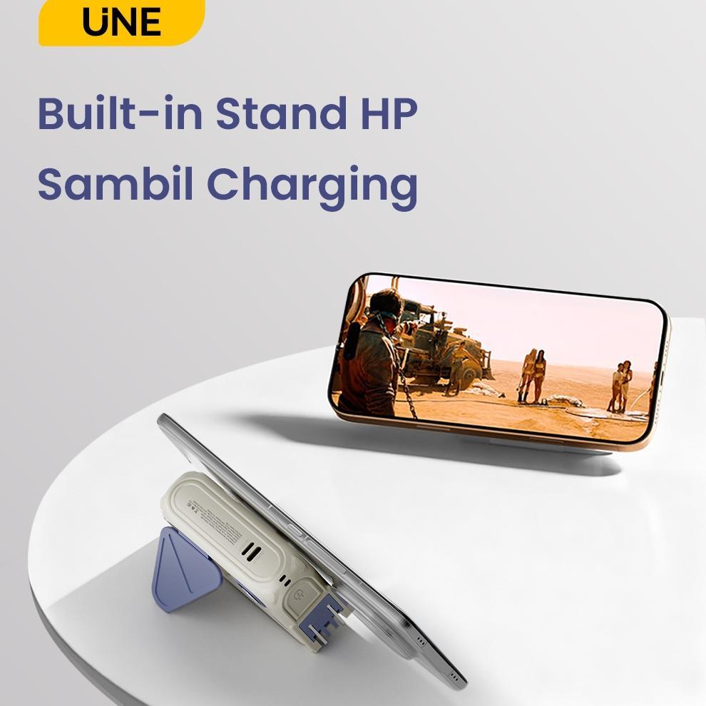 hot deals [garansi 2 tahun] une powerbank fast charging mini wireless magnetic 30000/20000mah type c