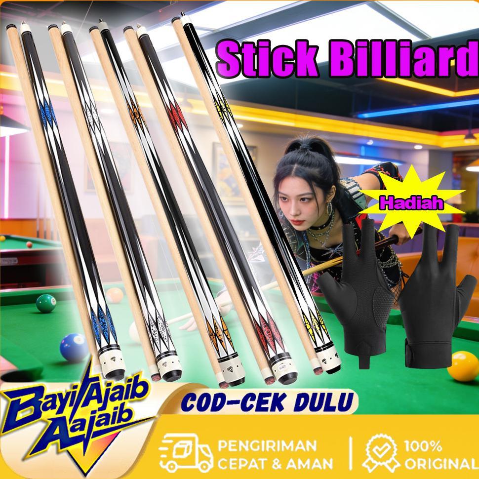 HOT DEALS Stik Billiard Diamond 13mm Play Biliar Biliyar Cue Stick Billiard Profesional Kualitas Bag