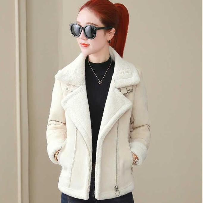 PREMIUM IMPORT ELIKA WOMAN WINTER SUEDE WOOL JACKET COAT JAKET MANTEL WANITA MUSIM DINGIN PREMIUM