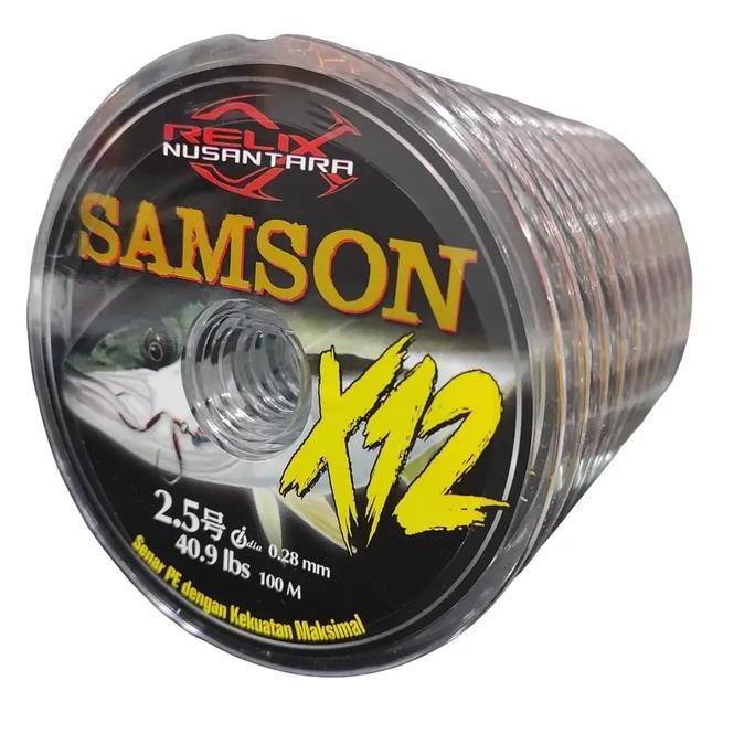 SENAR PANCING PE | Relix Nusantara Samson X12 100 Meter 10 Roll Connecting Senar Pancing Reel