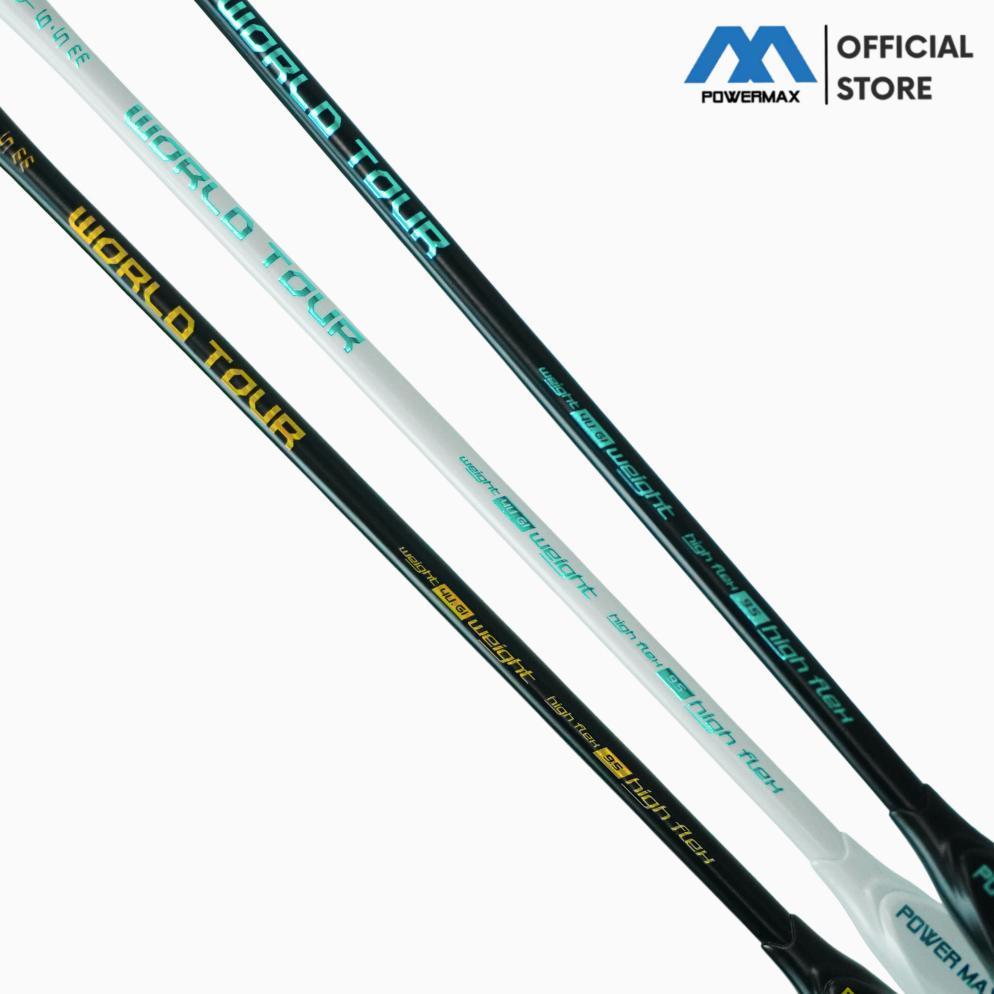 Terbaru Powermax Raket Badminton World Tour 4U 36 Lbs Ultra High Modulus Carbon Graphite Ringan All 
