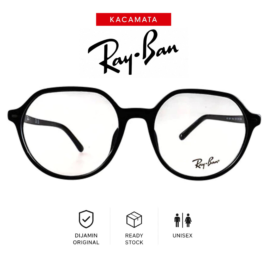 RAYBAN Frame Kacamata Plus Minus Pria Wanita Ori Unisex RB5395F-C2000-53