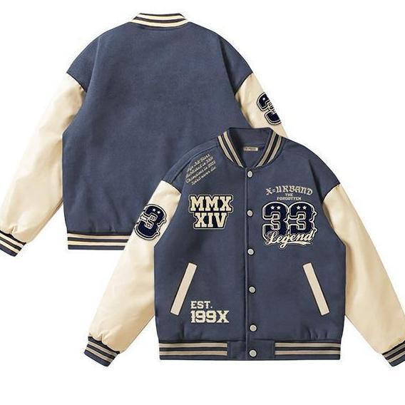 bestpromo jaket varsity one layer forgotten pe fleece 280