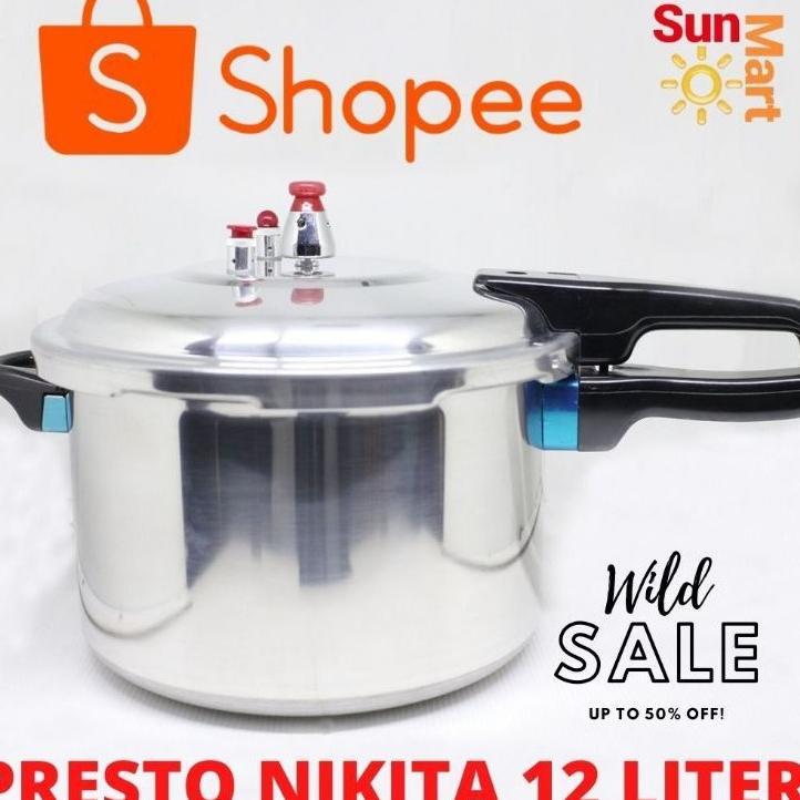 Panci Presto Nikita 12 Liter / 28 Cm Bahan Aluminium