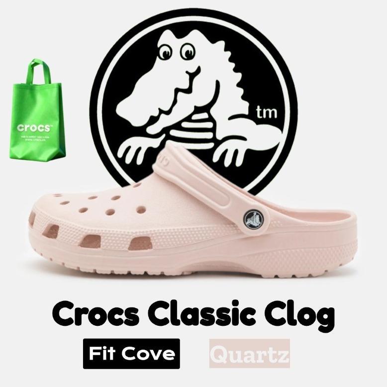 Best Sale Fitcove Crocs Original Unisex Classic Clog-Quartz,Sandal Crocs Wanita,Crocs Classic Clog