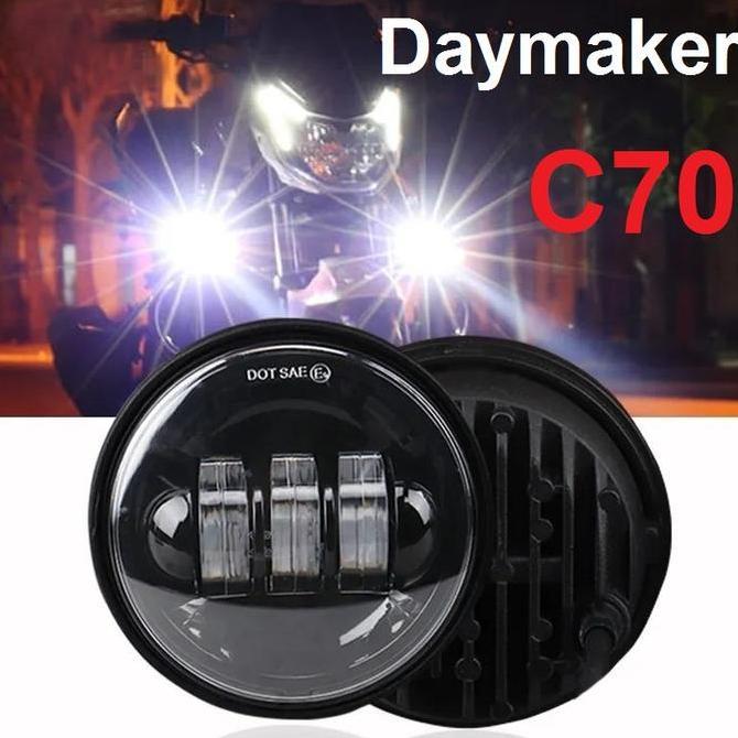 SHWARASA Daymaker C70 Lampu 2 Warna Honda 4.5" 4.5 inch Daymaker Vespa  4,5 Inc