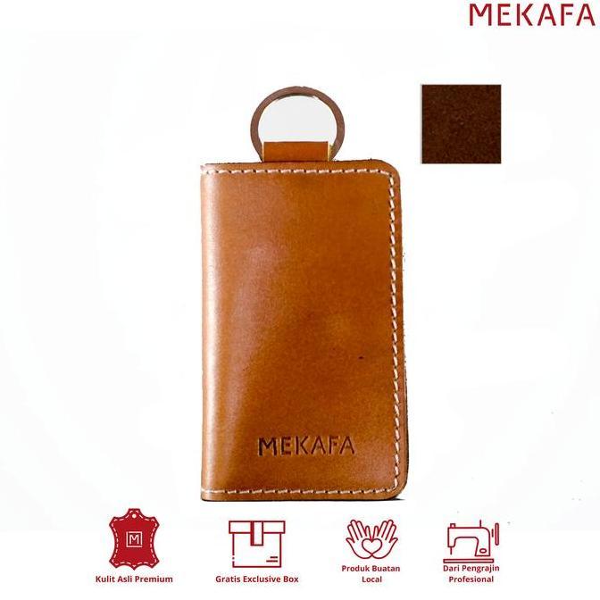 Mekafa - Key Wallet Brown Dompet Kulit STNK