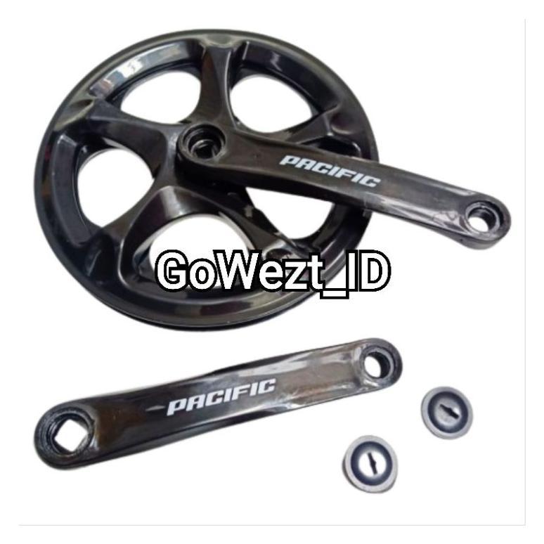 Gear Gir Crank Set Sepeda Fixie Lipat Minion 52T Pacific Chainwheel Hitam | High Quality Termurah