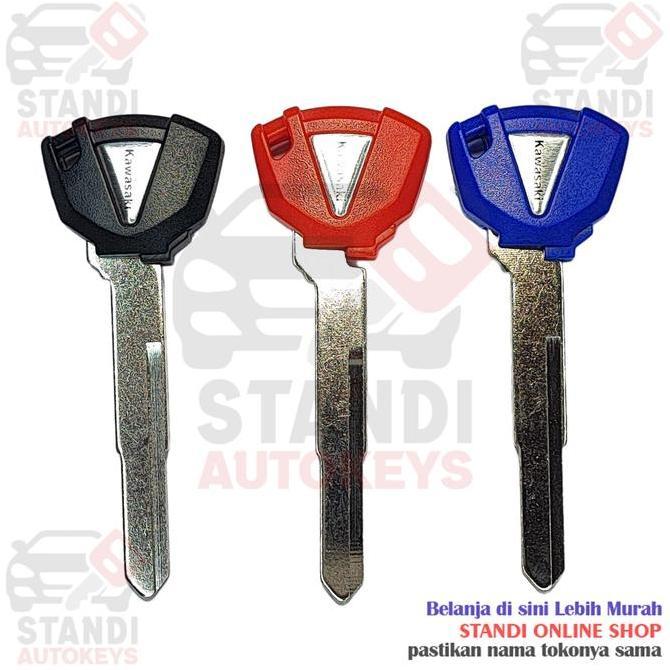 KUNCI MOTOR KEY BLANK TRANSPONDER BAHAN KUNCI KAWASAKI NINJA ZX 6 R ZX7R ZX9R ZX10R ZX12R ZX14R Z750