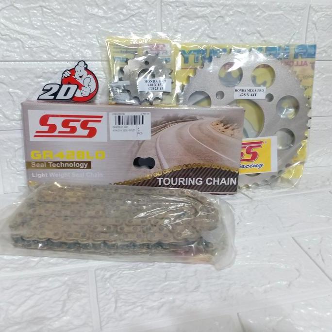 gear gir set sss 428 Sonic Supra GTR rantai sss LO oring o ring