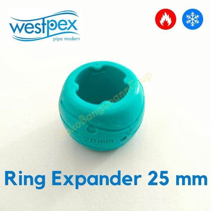 Ring pipa pex 25 mm Westpex / Ring expander Westpex pack