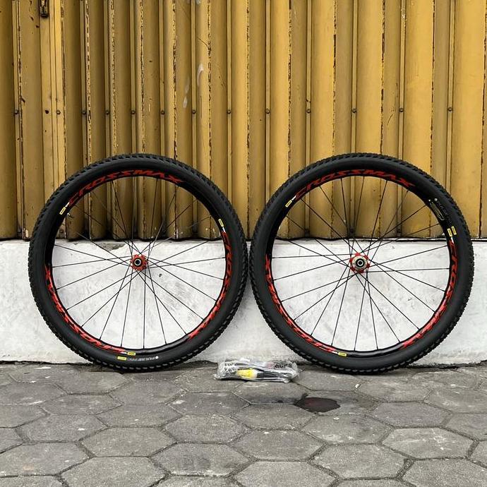 Wheelset 27.5 Mtb Ta Qr Mavic Crossmax Elite Discbrake 6 Bolts 11 Red