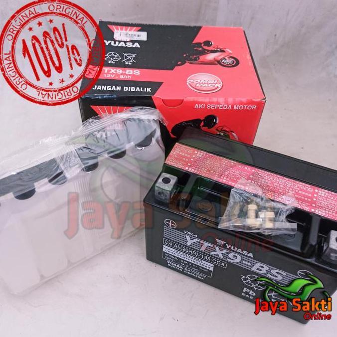 AKI KERING YUASA YTX9 - BS ASLI YUASA TERMURAH