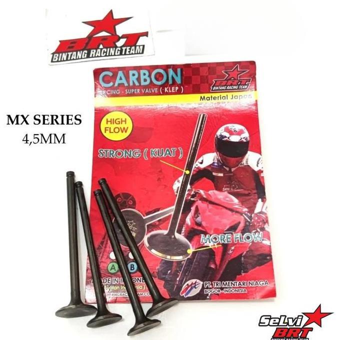 VALVE KLEP CARBON AB BRT 22 19 23 20 JUPITER MX VIXION MX King R15 NVL NVA XABRE SATRIA FU 4.5MM