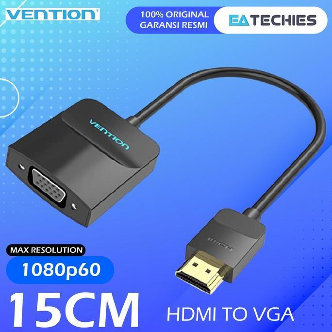CONVERTER HDMI TO VGA / KABEL HDMI KE VGA / KONEKTOR HDMI TO VGA ORI Gold Male