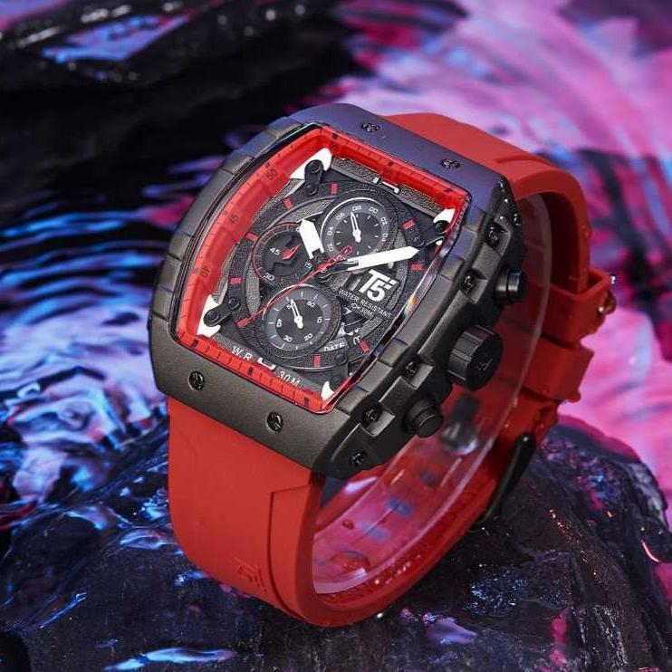 best seller jam t5 h 3856 original chronograph ( chrono aktif semua )