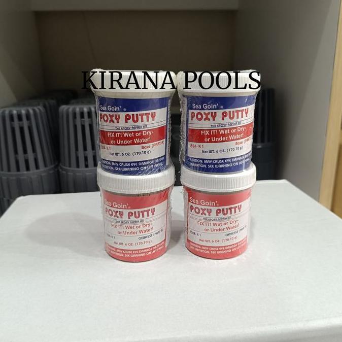 Lem Keramik Poxy Putty 170 Gr - Lem Pasang Keramik Dalam Air Kolam Renang