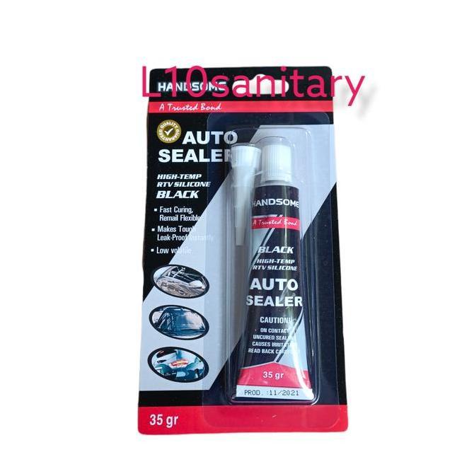 HANDSOME Lem AUTO SEALER Hitam / Lem SILICONE Hitam/Lem Bemper Kaca Mobil KECIL