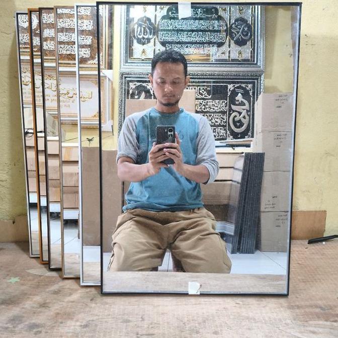 cermin frameless 40x60 cm