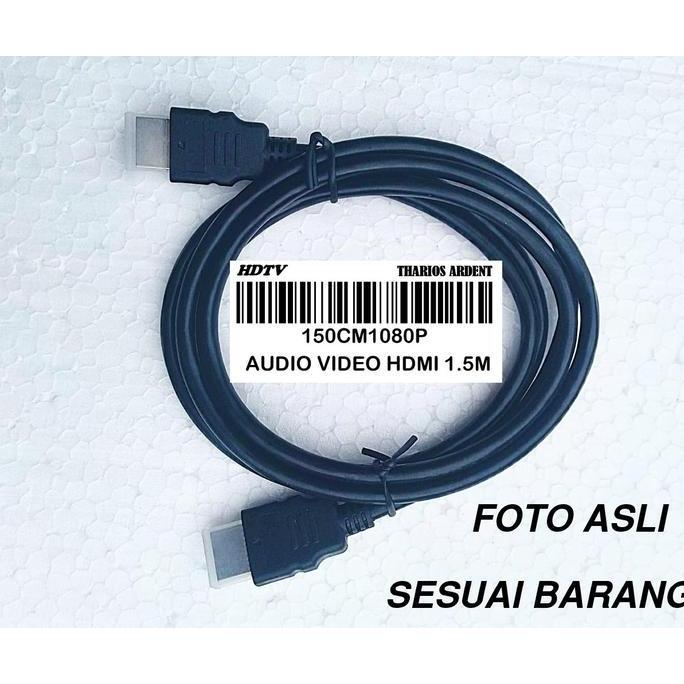 Kabel HDMI Audio Video Set Top Box Ke TV Standar 1.5m untuk HDTV LED LCD TV Laptop STB Home Theater 